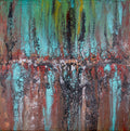 Aurora - acrylic pour painting by Pauline Hynds Bari