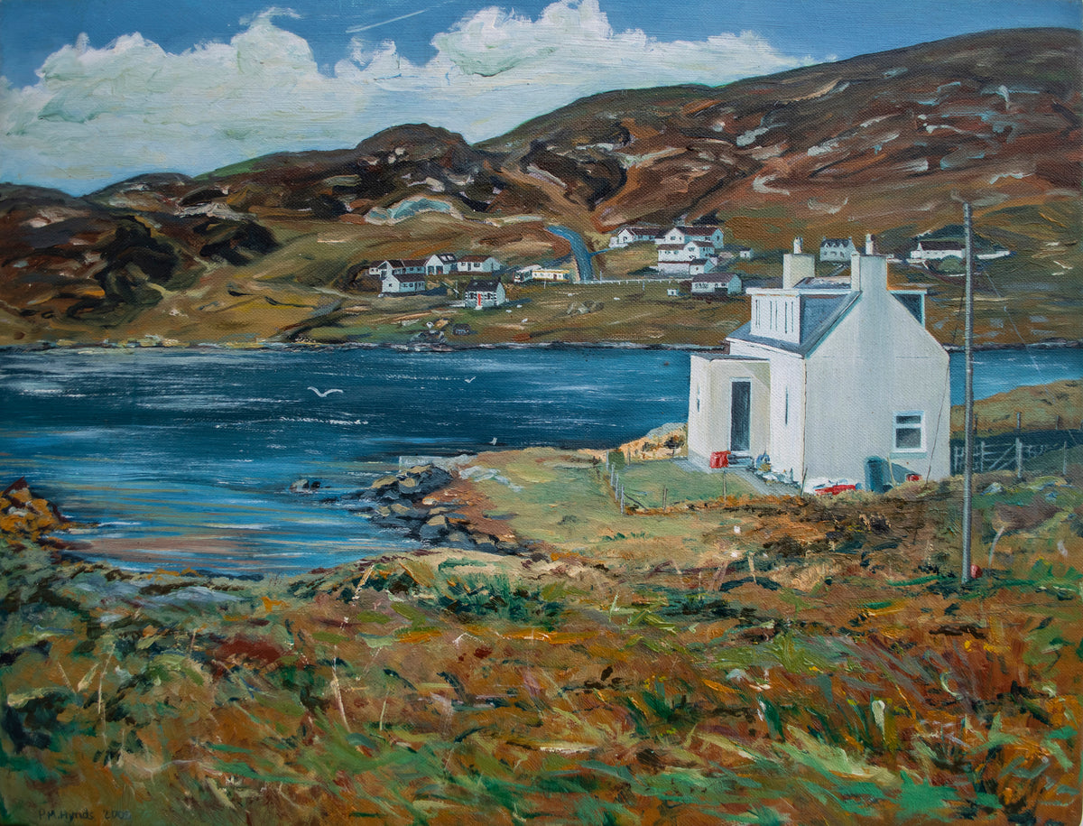 Barra, Road to Vatersay - oil painting by Pauline Hynds Bari