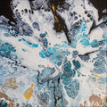 Inside the Wave - acrylic pour painting by Pauline Hynds Bari