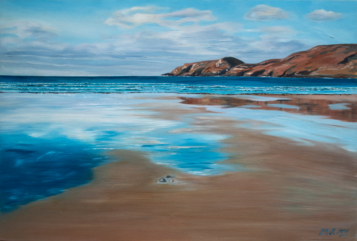 West Beach Vatersay - oil painting by Pauline Hynds Bari