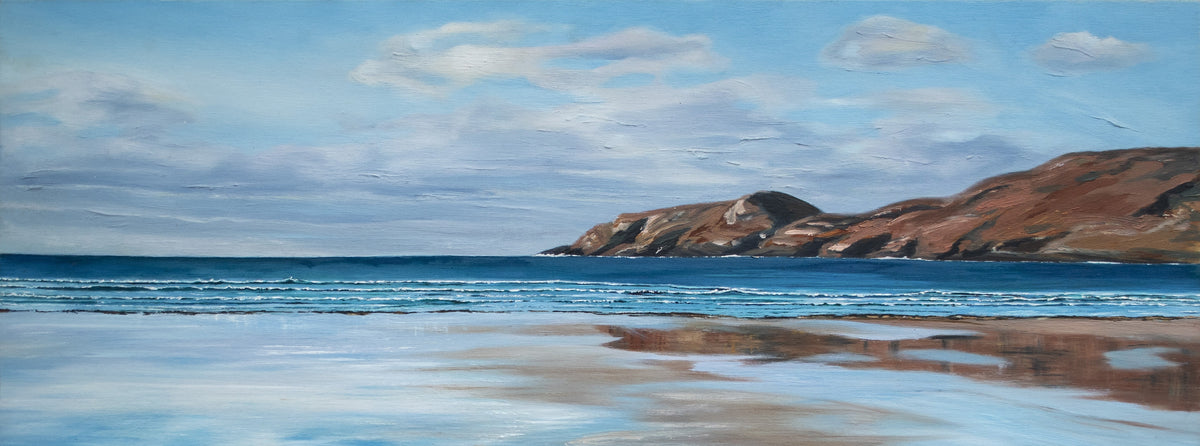 West Beach Vatersay - oil painting by Pauline Hynds Bari
